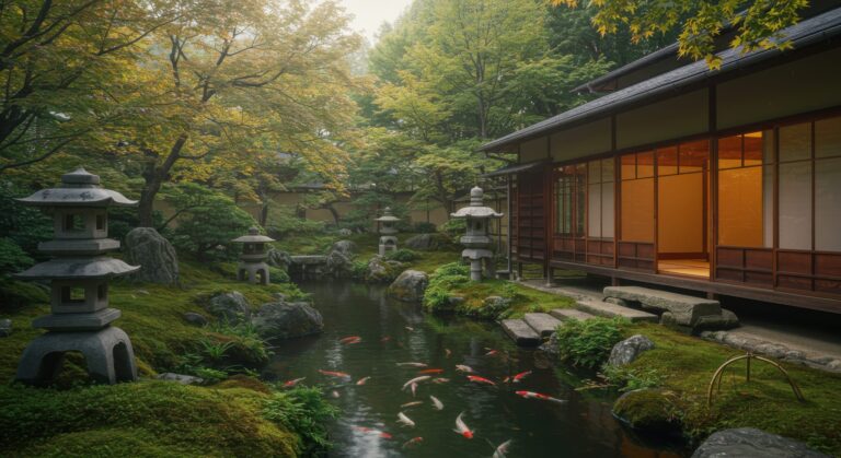 庭と縁側のある住まいの実例