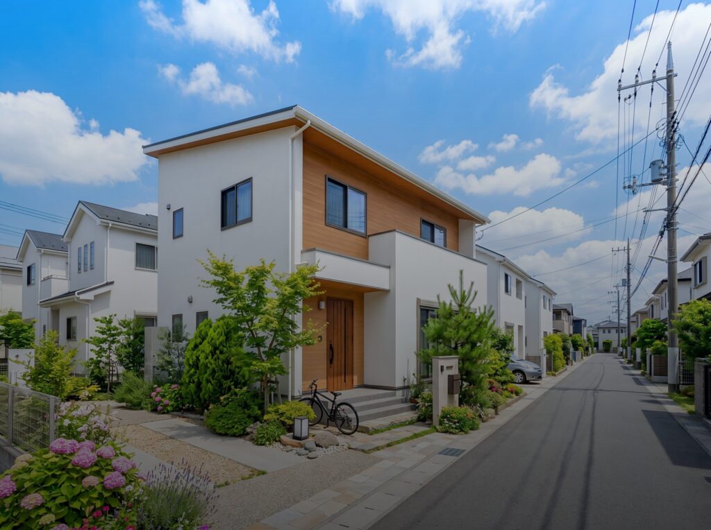 アトリエ併用住宅の外観